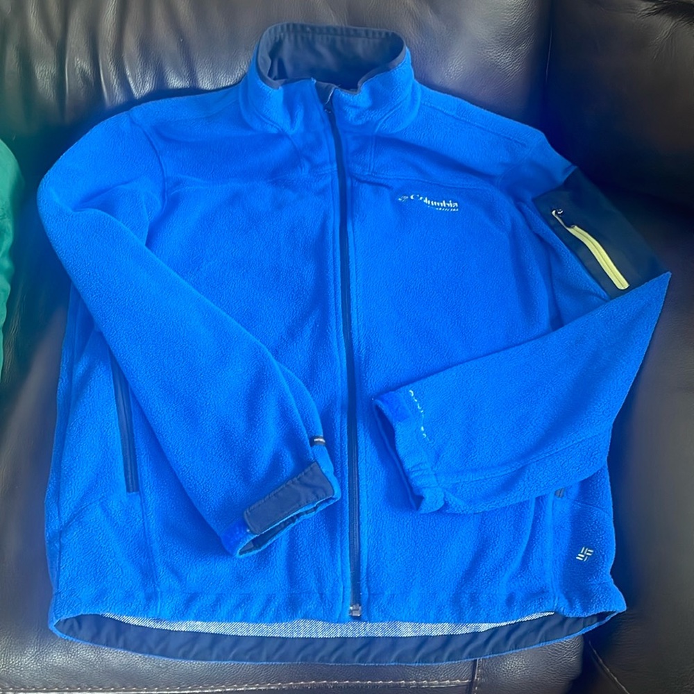 Men’s Large Columbia Omni-Heat Titanium Fleece Jacket FREE SHIPPING